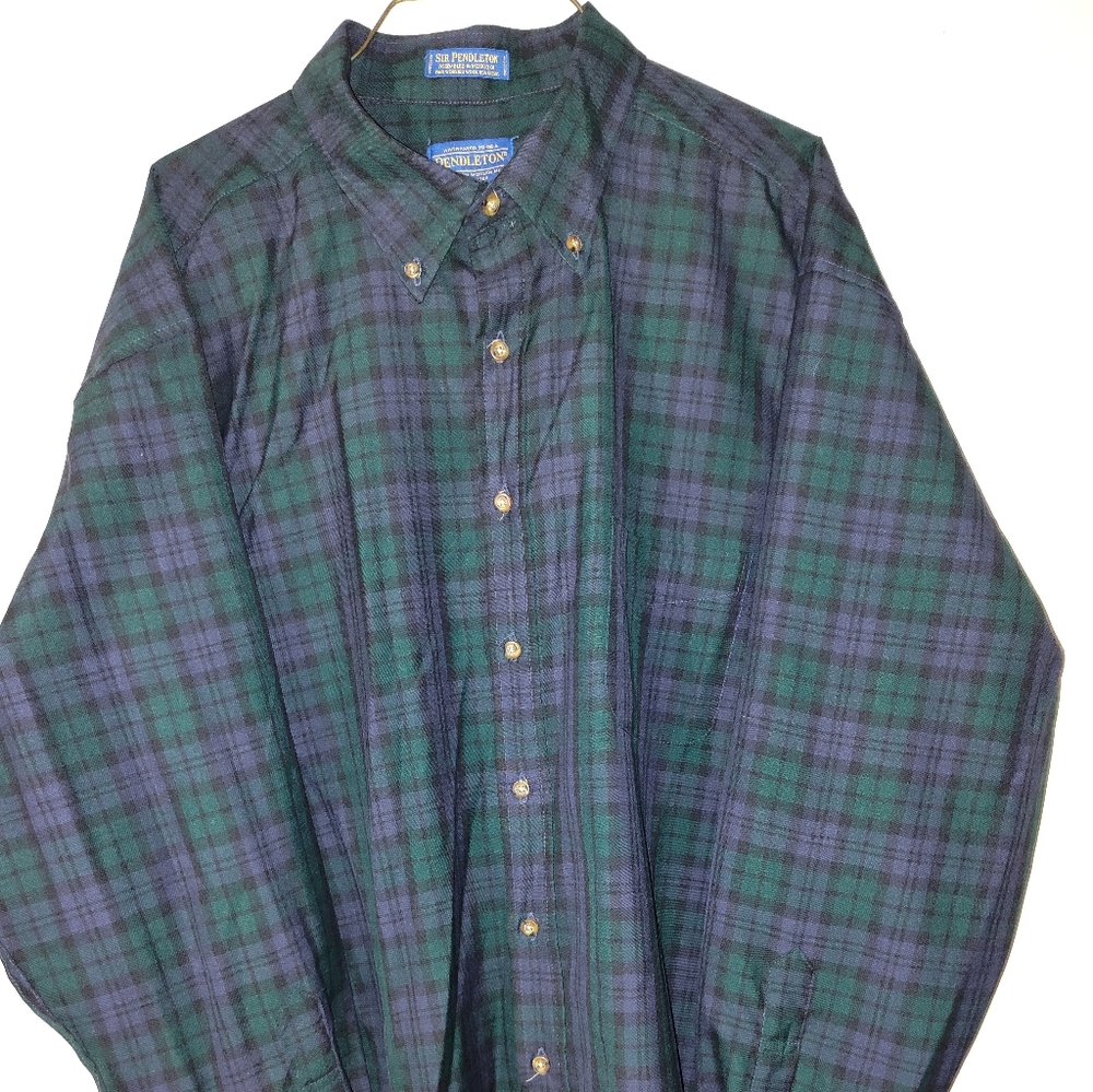 Pendleton Sir Pendleton Green And Blue Blackwatch… - image 1